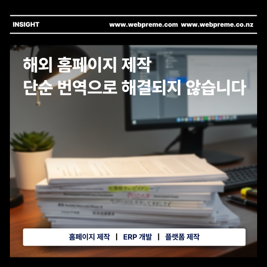 글로벌 홈페이지 제작, 단순 번역으로는 해결되지 않습니다