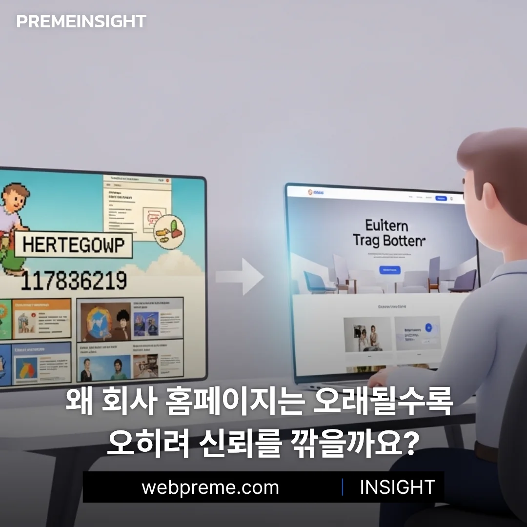 오래된 홈페이지가 신뢰를 깎는 이유