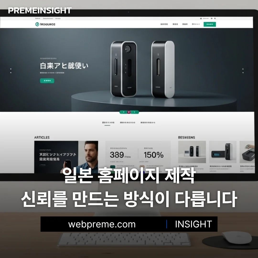 일본 홈페이지 제작은 디자인보다 신뢰의 순서를 다르게 설계해야 합니다.