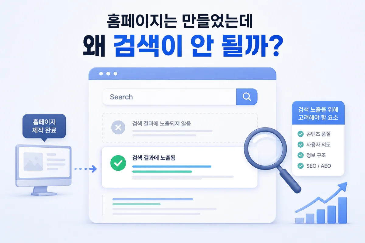 홈페이지 검색 노출