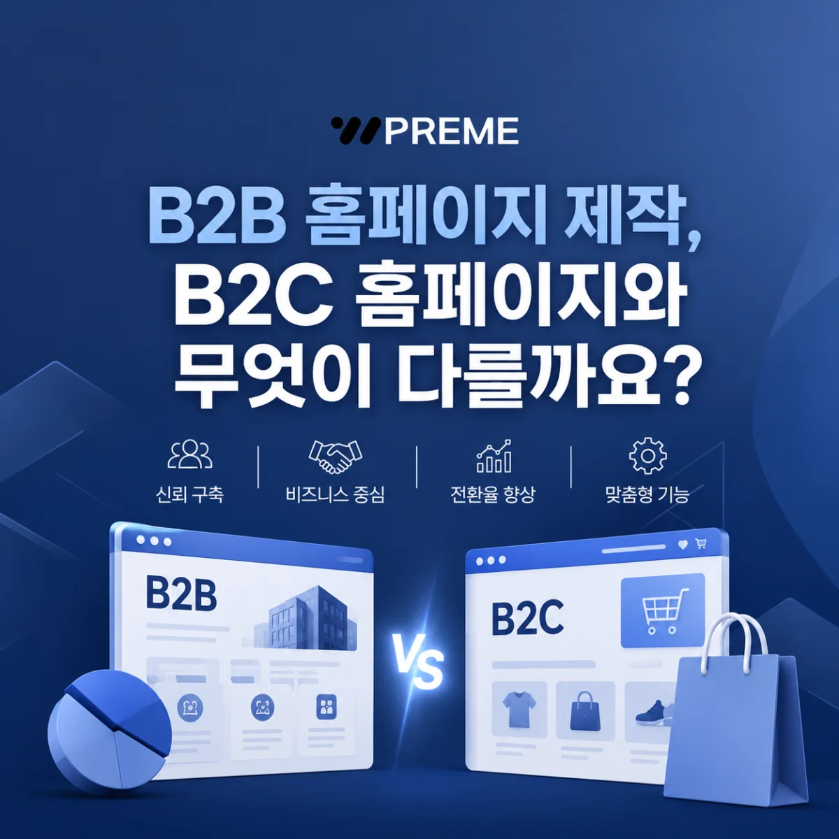 B2B 홈페이지 제작, B2C 홈페이지와 무엇이 다를까요?