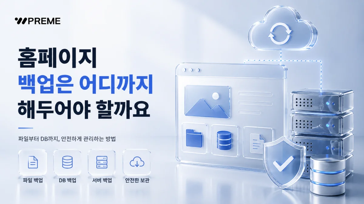 홈페이지 백업은 어디까지 해두어야 할까요