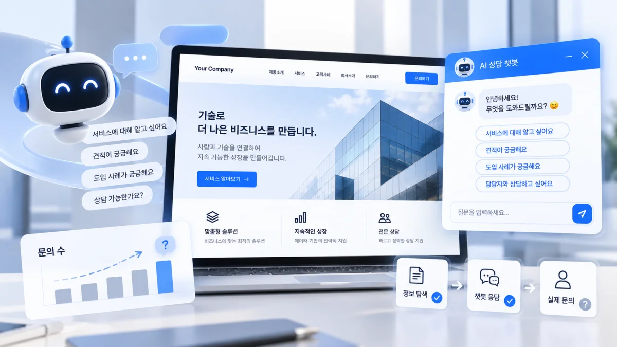 챗봇이 있다고 문의가 자동으로 늘어나는 것은 아닙니다