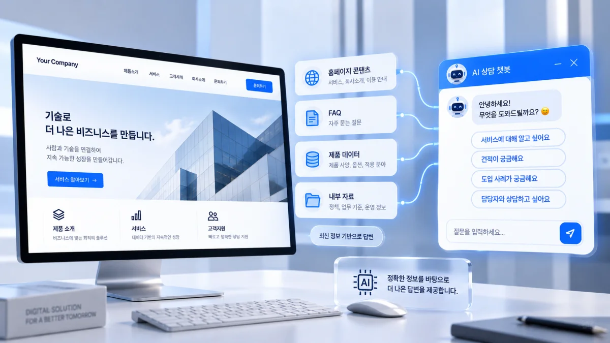 챗봇이 어떤 정보를 기준으로 답하는지도 중요합니다
