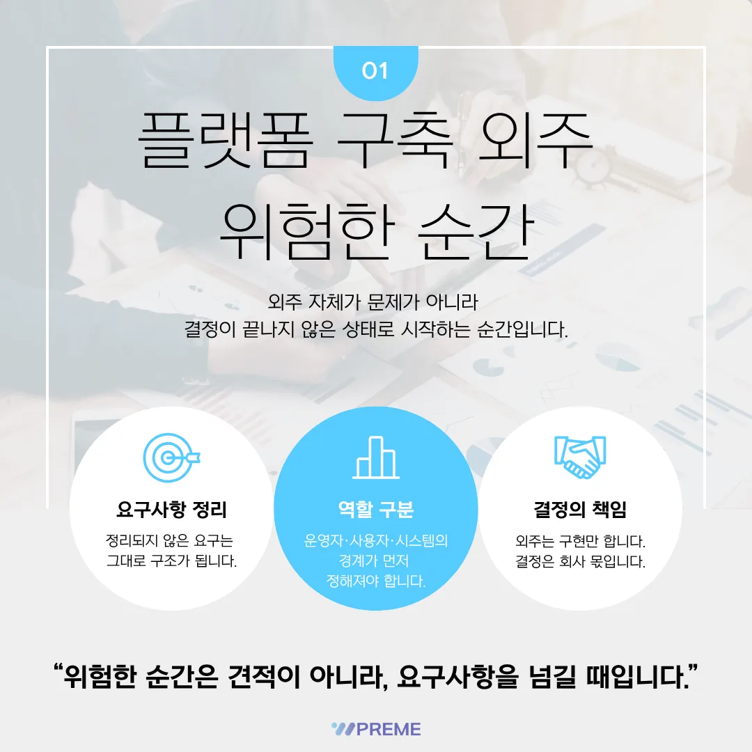 견적이 아니라 요구사항 정리 단계